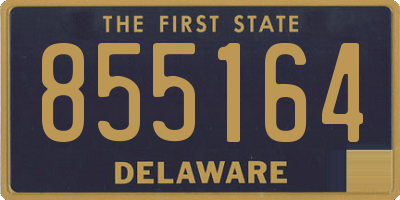 DE license plate 855164