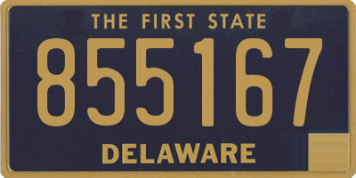 DE license plate 855167