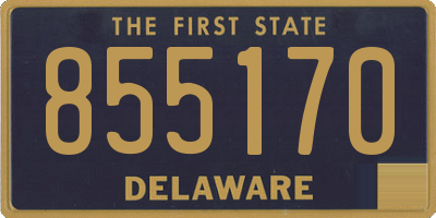 DE license plate 855170