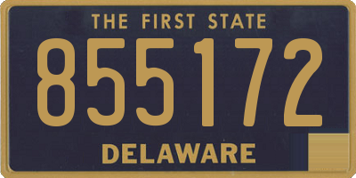DE license plate 855172