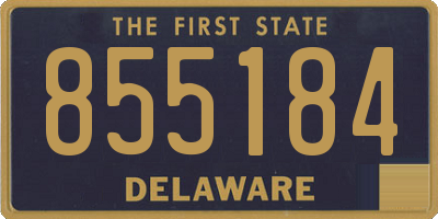 DE license plate 855184