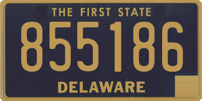 DE license plate 855186
