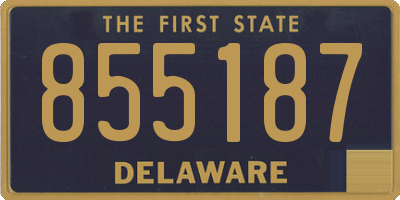 DE license plate 855187