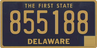 DE license plate 855188