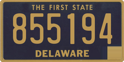 DE license plate 855194