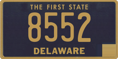 DE license plate 8552