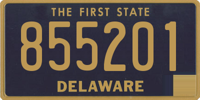 DE license plate 855201