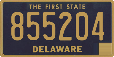 DE license plate 855204