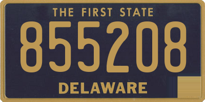 DE license plate 855208