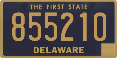 DE license plate 855210