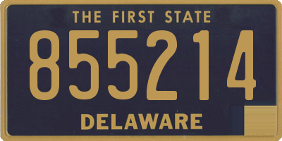 DE license plate 855214