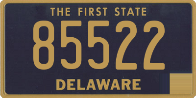 DE license plate 85522