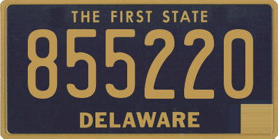 DE license plate 855220