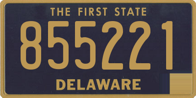 DE license plate 855221