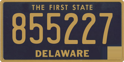 DE license plate 855227