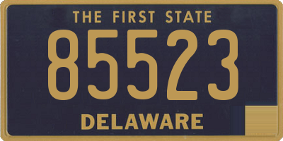 DE license plate 85523