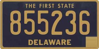 DE license plate 855236