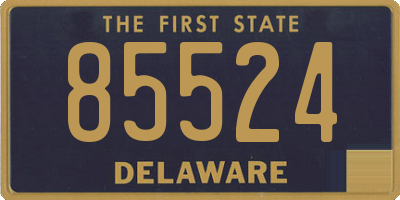 DE license plate 85524