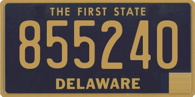 DE license plate 855240