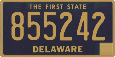DE license plate 855242