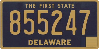 DE license plate 855247