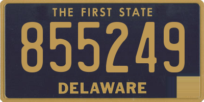 DE license plate 855249