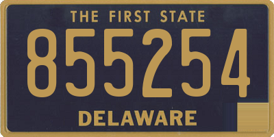 DE license plate 855254