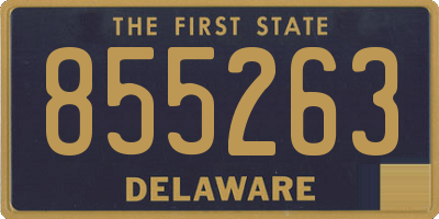 DE license plate 855263