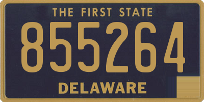 DE license plate 855264