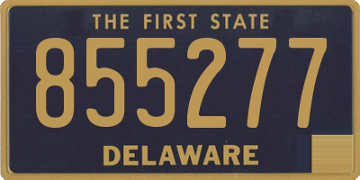 DE license plate 855277