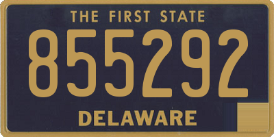 DE license plate 855292