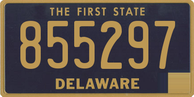DE license plate 855297