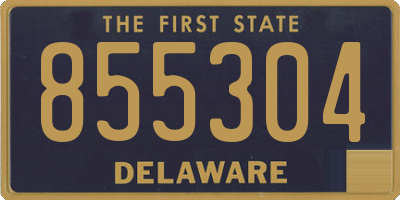 DE license plate 855304