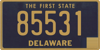 DE license plate 85531
