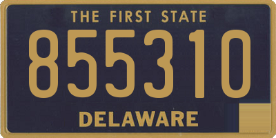 DE license plate 855310