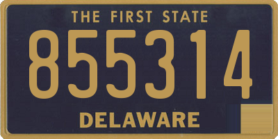 DE license plate 855314
