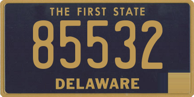 DE license plate 85532