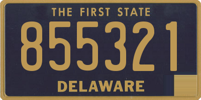 DE license plate 855321