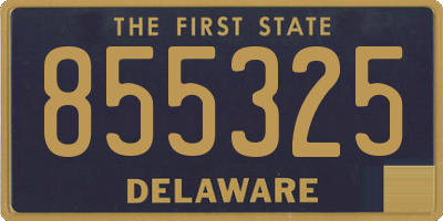 DE license plate 855325