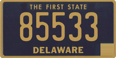 DE license plate 85533