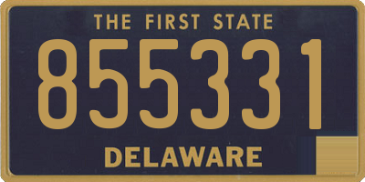DE license plate 855331