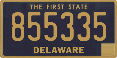 DE license plate 855335