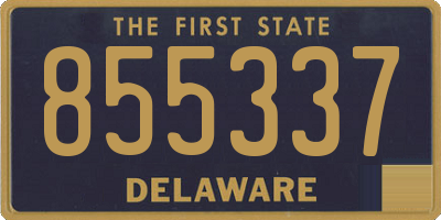 DE license plate 855337