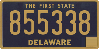 DE license plate 855338