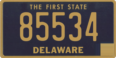 DE license plate 85534