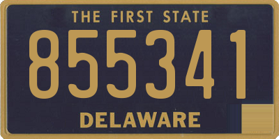 DE license plate 855341