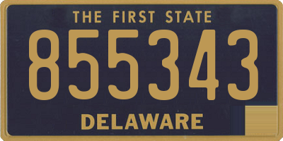 DE license plate 855343