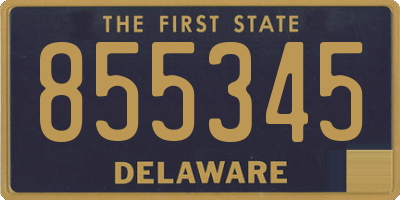 DE license plate 855345