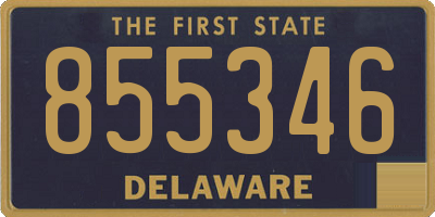 DE license plate 855346