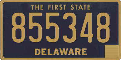 DE license plate 855348